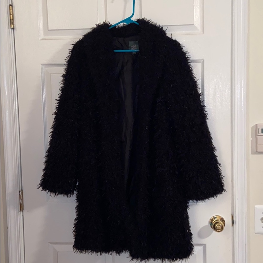 Super Cute Black Long Sleeve Sherpa Jacket 💖